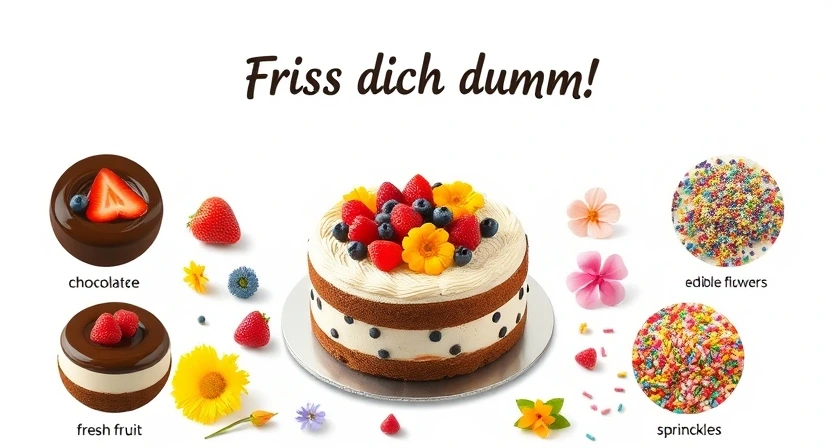 Dekorationsideen für deinen Friss dich dumm Kuchen